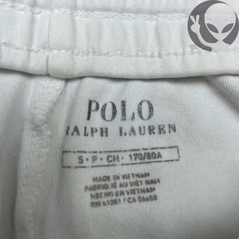 Polo Ralph Lauren Men's White Double Knit Joggers Small Sweatpants Flare - Picture 5 of 8